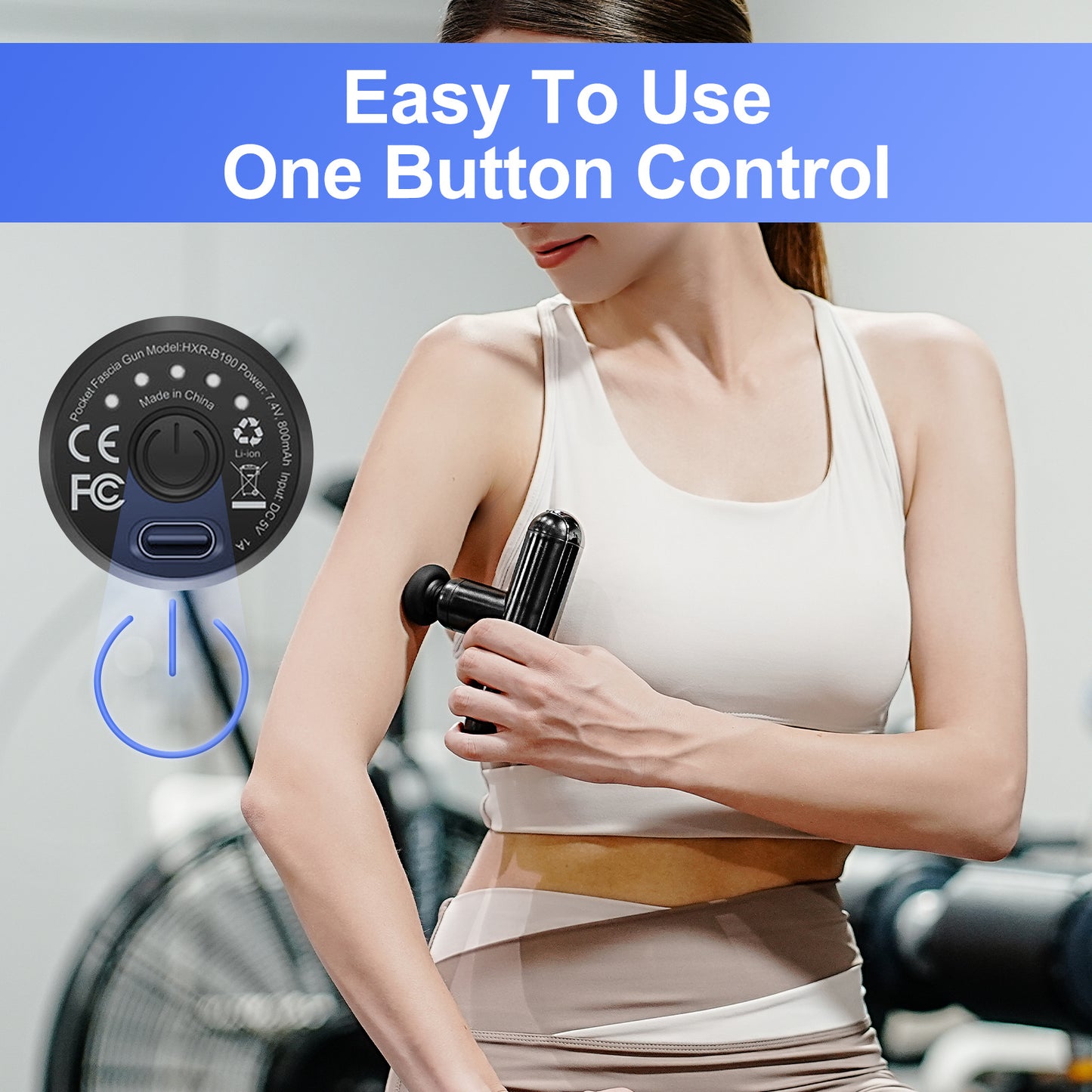 Mini Travel Massage Gun Portable Muscle Recovery