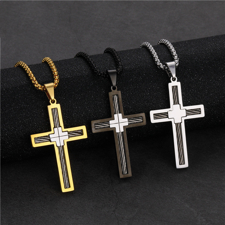 American Titanium Steel Necklace