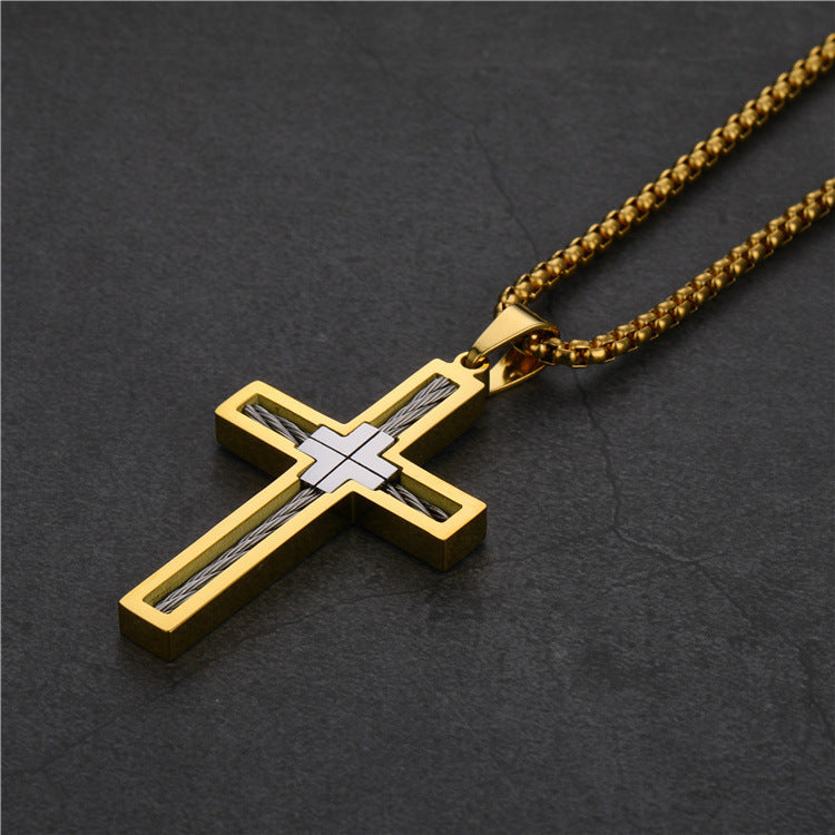 American Titanium Steel Necklace