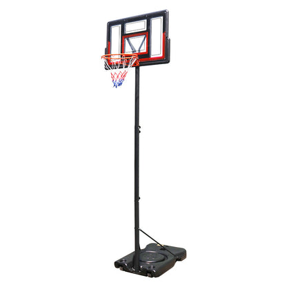 Basketball Stand 4.43-10.00ft Adjustable Portable Basketball Hoop & Goal PC Backplate, Large Base & Wheels