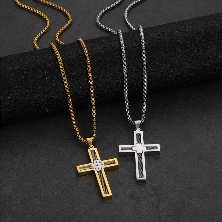American Titanium Steel Necklace