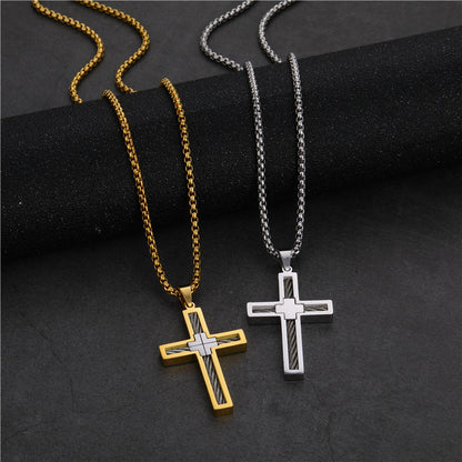 American Titanium Steel Necklace