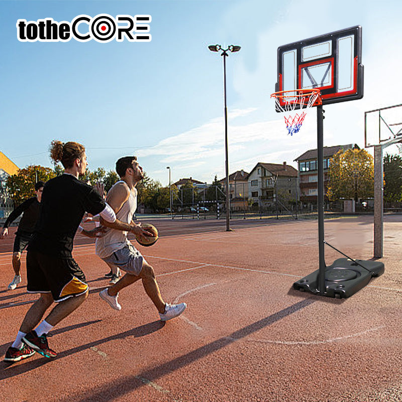 Basketball Stand 4.43-10.00ft Adjustable Portable Basketball Hoop & Goal PC Backplate, Large Base & Wheels