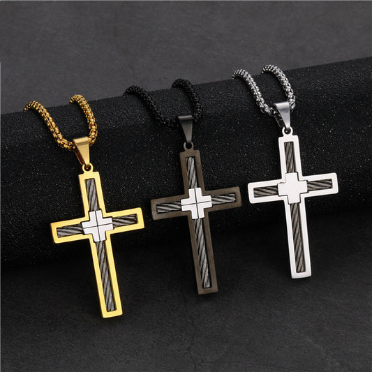 American Titanium Steel Necklace