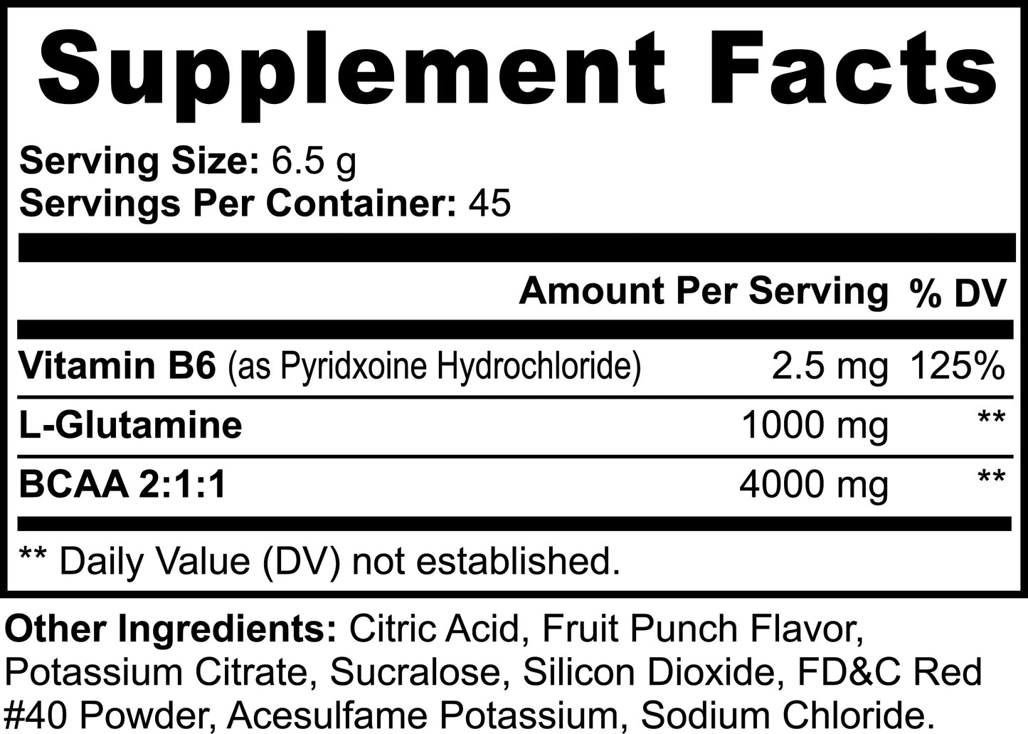 BCAA Shock Powder Fuel Muscle Growth