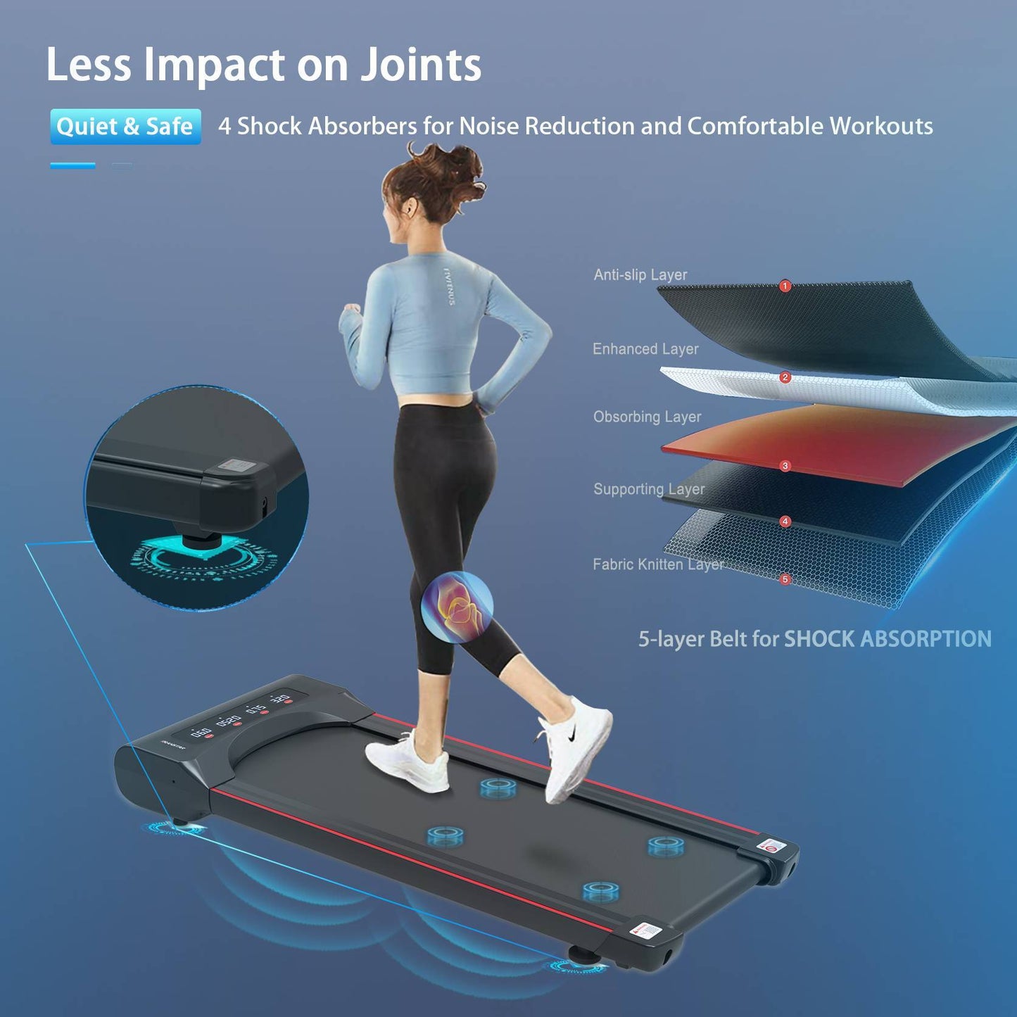 Under Desk Treadmill Machine/ Walking Pad For Home Office